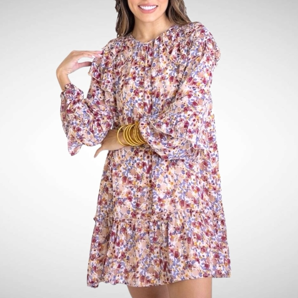 KARLIE DITZY FLORAL
RUFFLE DRESS